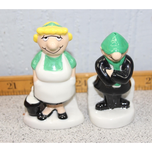 1788 - A Wade Andy Capp & Flo cruet set, various Wade whimsies, Lurpak toast rack in box, Utterly Butterly ... 