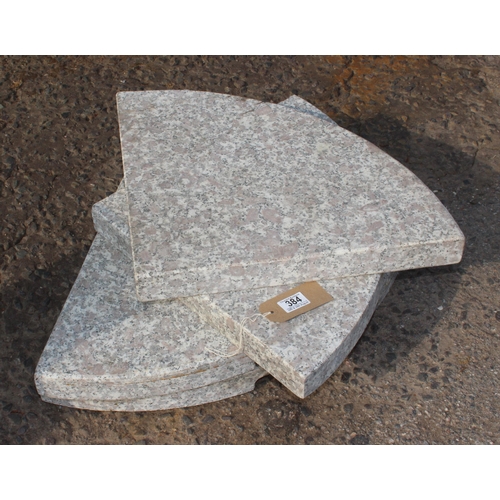 384 - Parasol slab weights