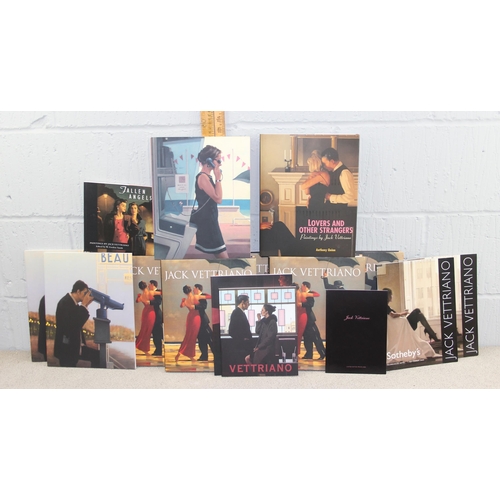 579 - Qty of assorted Jack Vettriano books to inc 6 signed examples