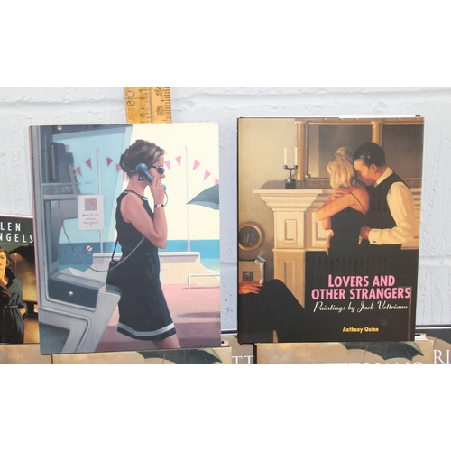 579 - Qty of assorted Jack Vettriano books to inc 6 signed examples