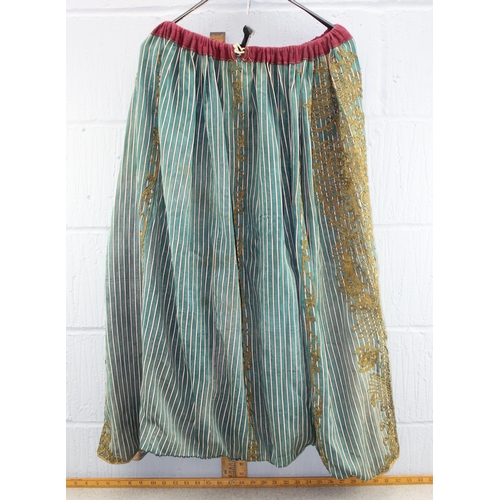 226 - Antique traditional Turkish women's trousers and jacket with embroidery