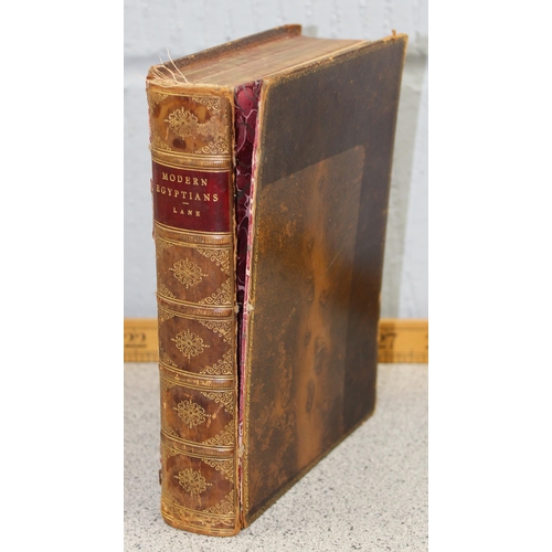 604 - Manners & Customs Of Modern Egyptians by Edward W Lane published by Henry Frowde Of Amen Corner, ful... 