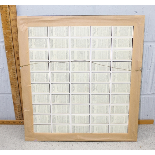 494 - Framed display of Wills Cigarette cards, Air Raid Precautions (ARP)