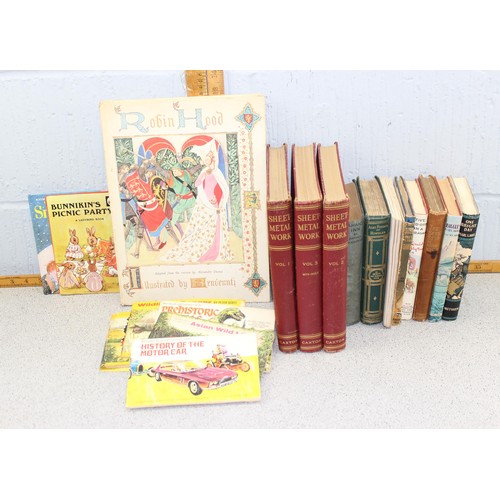 595A - Qty of mixed books to inc Biggles & Enid Blyton to inc WOOLF, Virginia (1882-1941), The Waves. Londo... 