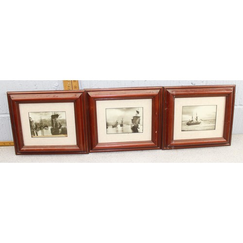 499 - M. Grant (XX), 3 framed watercolours of rural shooting scenes, all annotated by the artist verso & a... 