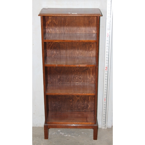 21 - 4 shelf mahogany book case