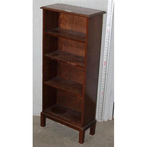 21 - 4 shelf mahogany book case