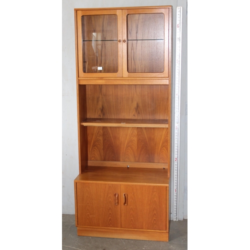 40 - Retro G-Plan glazed wall cabinet