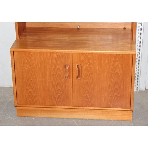 40 - Retro G-Plan glazed wall cabinet