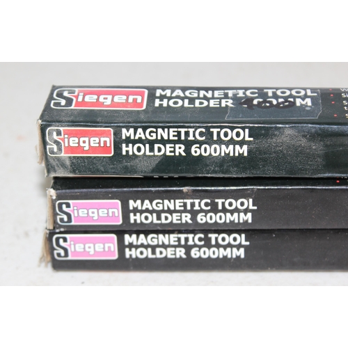 746 - 3 Siegen 600mm magnetic tool holders