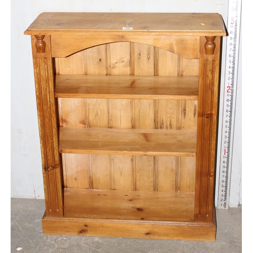 66 - 3 shelf pine bookcase