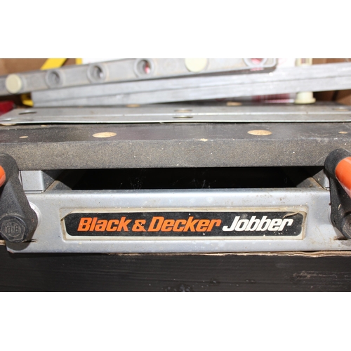 839 - Box of tools etc to inc a Black & Decker Jobber