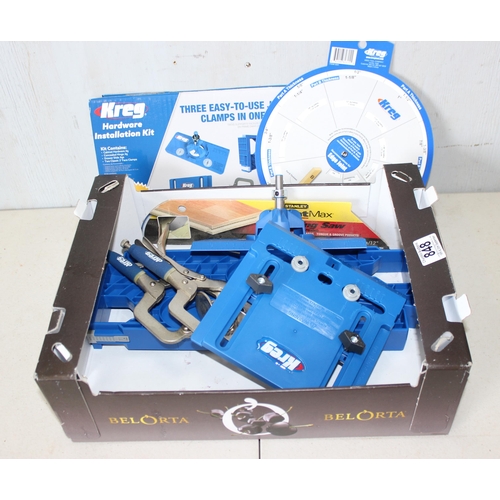 848 - Kreg hardware jigs etc etc