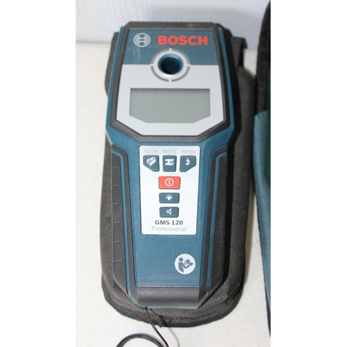 851 - Various Bosch electric tools to inc laser tape measure, tyre pump etc etc