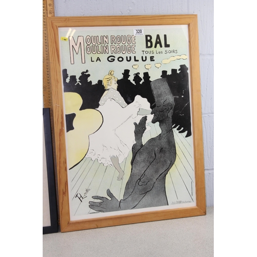 320 - 2 prints, Harry Potter & Moulin Rouge after Henri de Toulouse-Lautrec