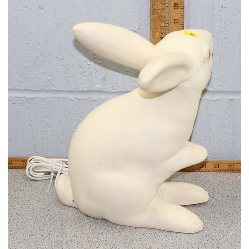 197 - White rabbit lamp