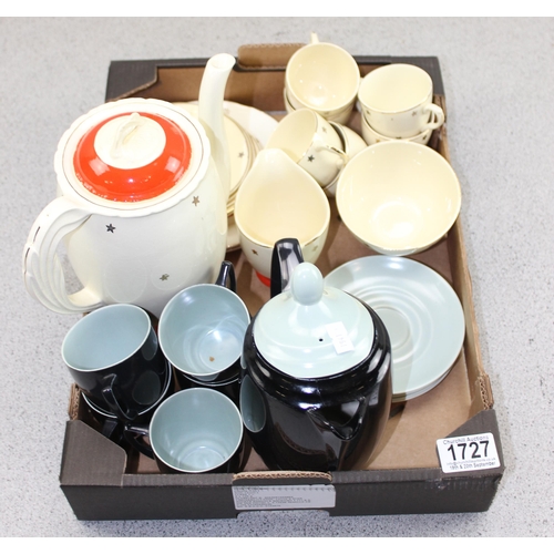 1727 - 3 retro coffee sets to inc Branksome & New Hall