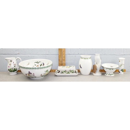 1730 - 7 pieces of assorted Portmeirion ceramics to inc a large Botanic Garden pattern bowl