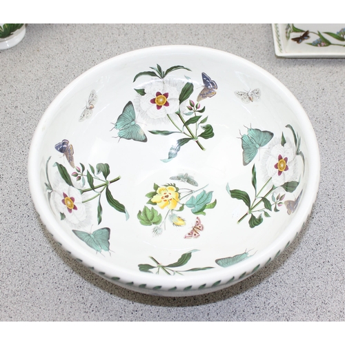 1730 - 7 pieces of assorted Portmeirion ceramics to inc a large Botanic Garden pattern bowl