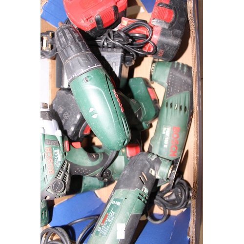 920 - Qty of Bosch power tools, with chargers etc