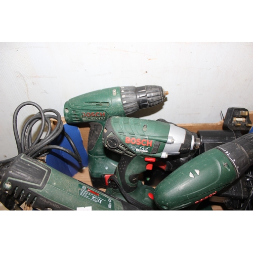 920 - Qty of Bosch power tools, with chargers etc