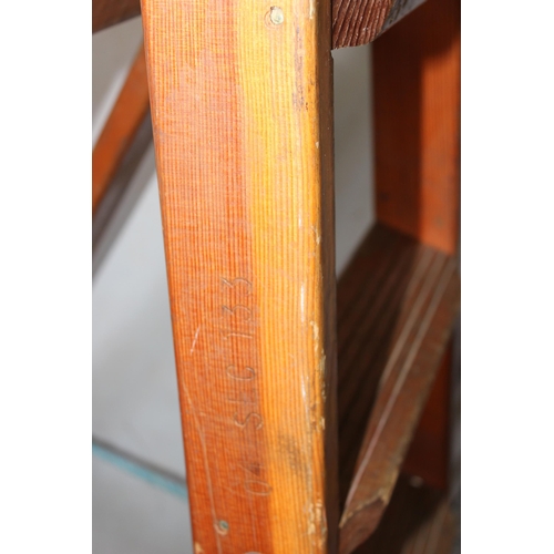 137 - Vintage wooden step ladder