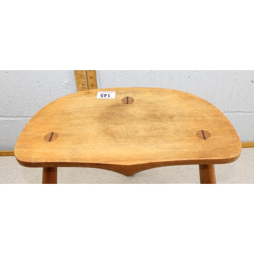 145 - Pine milking stool