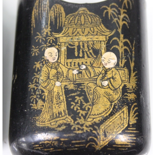 1602 - A small Japanese lacquer box, with gilt decoration, likely early 20th century