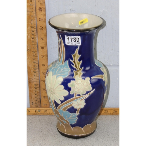 1780 - A 20th century Oriental pottery vase with polychrome decoration