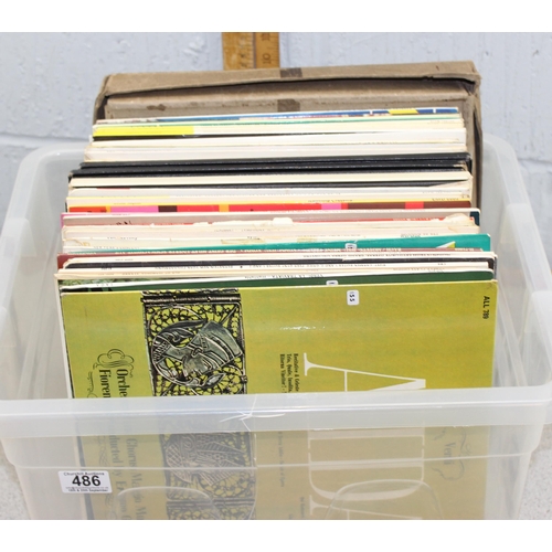 486 - Box of assorted LP vinyl records