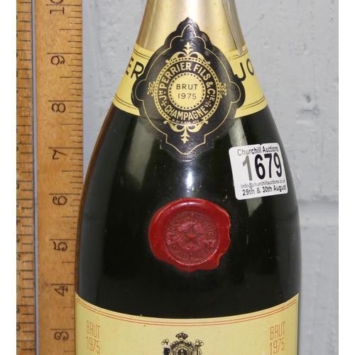 1665 - Vintage Champagne: a magnum of Joseph Perrier Champagne, Cuvee Royale, Brut 1975, Limited Edition No... 