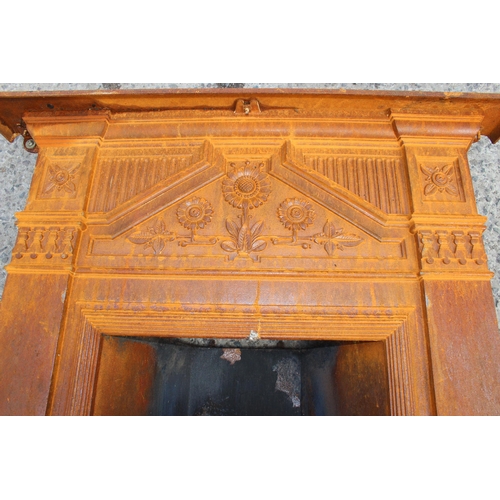 114 - Cast iron fire surround