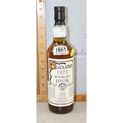 1661 - A bottle of Glenury Royal 1973 30 Year Old Blackadder Raw Cask Highland Single Malt Scotch Whisky, 7... 