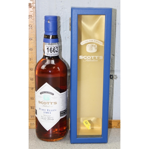 1662 - A bottle of Port Ellen 1983 Scott's Selection single Islay Malt Whisky. Distilled in 1983, the final... 