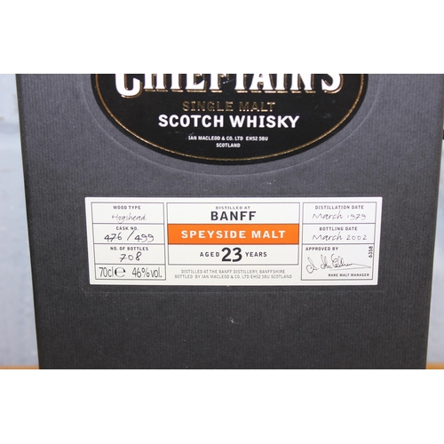 1663 - A bottle of Banff - 23 Year Old (1979, Chieftain's) Speyside single malt whisky, A limited edition b... 