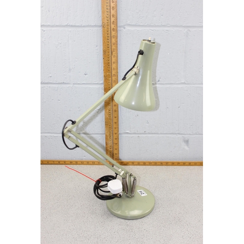 214 - A vintage light green Anglepoise apex 90 desk lamp