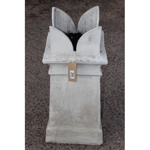 293 - White painted chimney pot