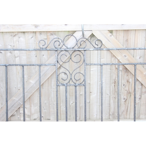 296 - Pair of wrought iron driveway gates