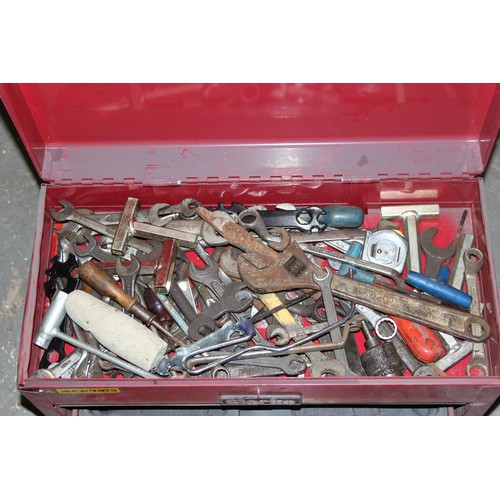 856 - Clarke engineers tool box and contents