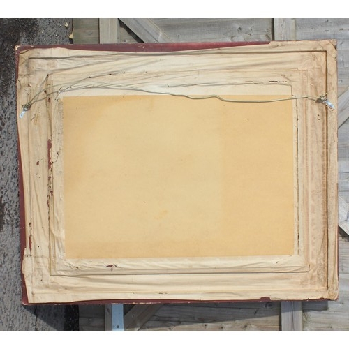 302 - A large antique style gilt framed wall mirror