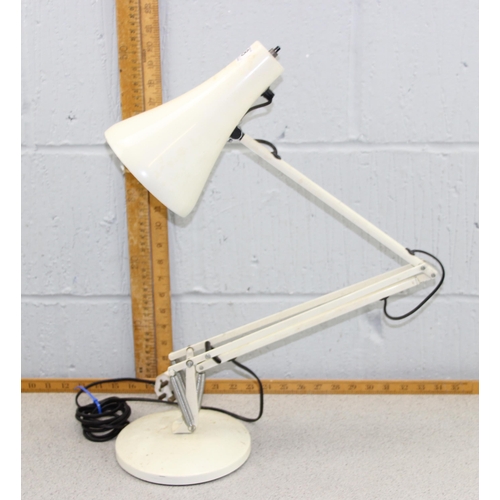 238 - A vintage white Anglepoise apex 90 desk lamp