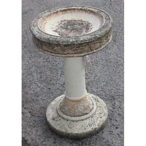 308 - Concrete garden bird bath