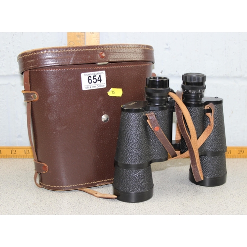 654 - Cased set of Pacific 10x50 binoculars