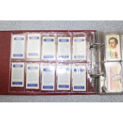 510 - Qty of assorted cigarette cards & tea cards in album