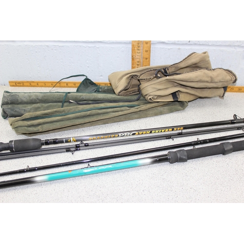 704 - 2 match fishing rods, Avon Quiver 330 & Kingfisher Float