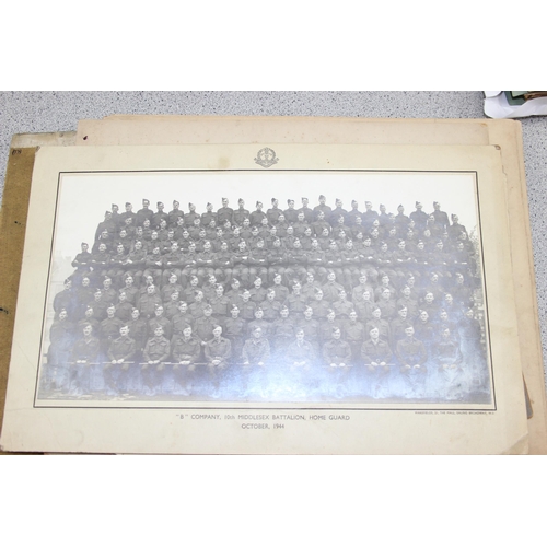 518 - Quantity of mixed ephemera to some WWll military photographs