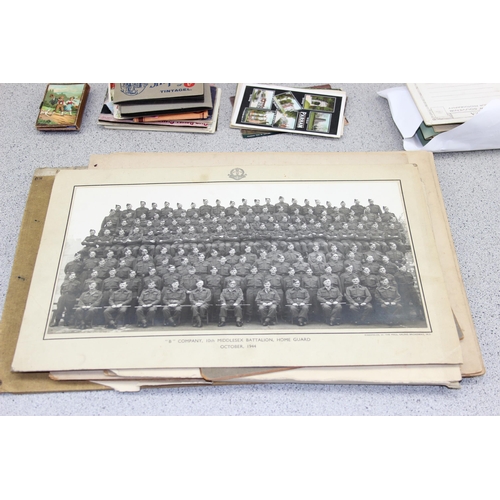 518 - Quantity of mixed ephemera to some WWll military photographs