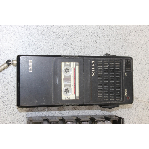 756 - Philips 590 dictaphone and various tapes