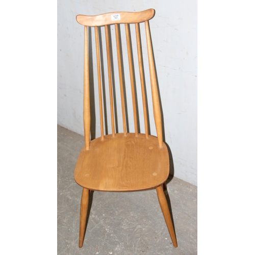 127 - 2 Ercol Goldsmith pattern dining chairs