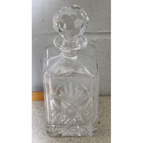 1795 - Qty of assorted crystal and cut glass items etc to inc a decanter